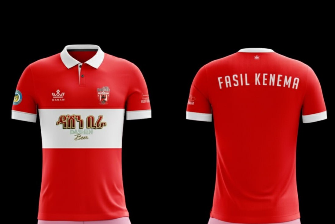 Fasil Kenema's Fan Jersey Red White | Tina Mart